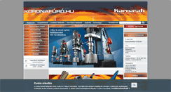 Desktop Screenshot of koronafuro.hu